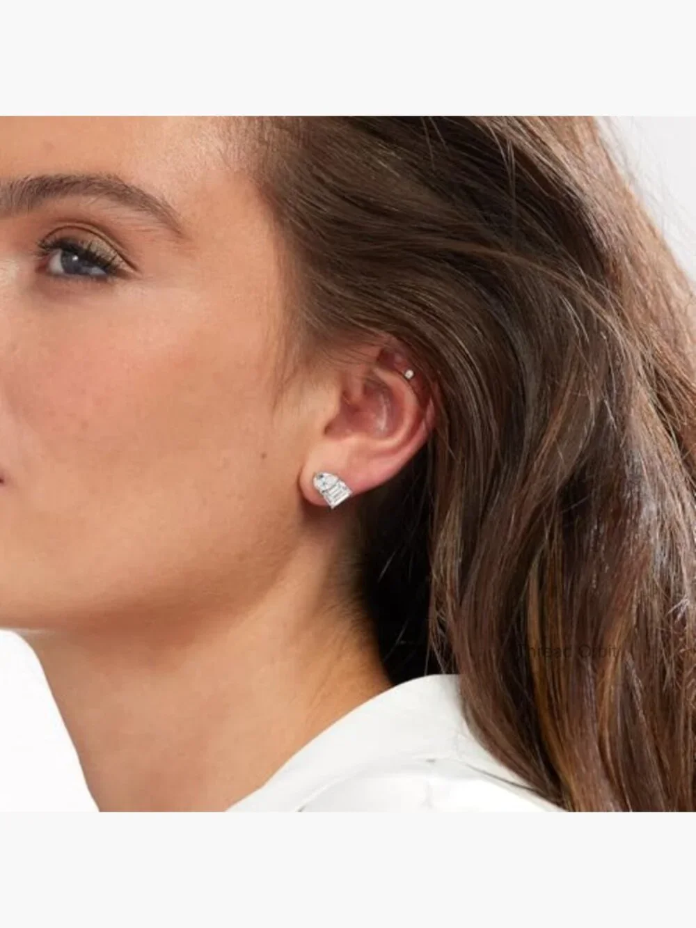 White Cubic Zirconia Rhodium Over Sterling Silver Stud Earrings 5.58ctw_4
